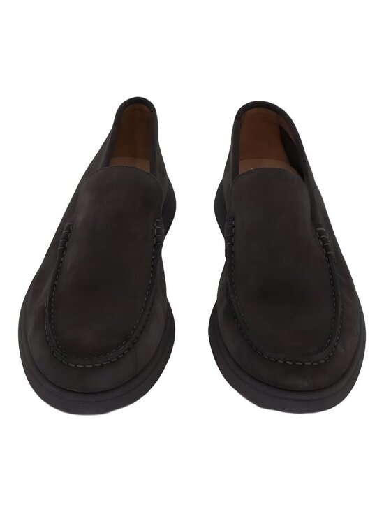 Boss Men\'s Sienne Slip On Moc Toe Loafers Dark Brown Tonal Size US 12M EU 45 main image 4